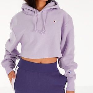 NWT champion crop hoodie